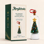 MerryVoice ornament, green tree, with gift box